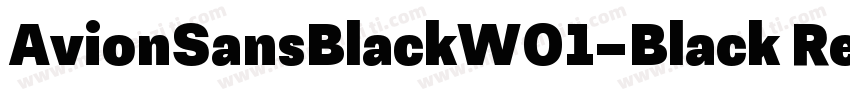AvionSansBlackW01-Black Regular字体转换